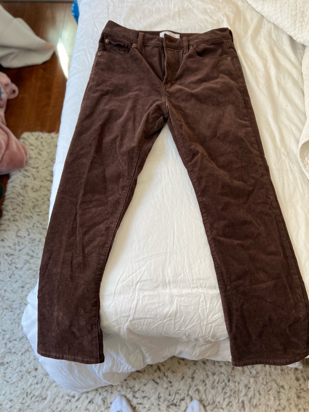 GAP Chocolate Brown Corduroy High-Rise Pants